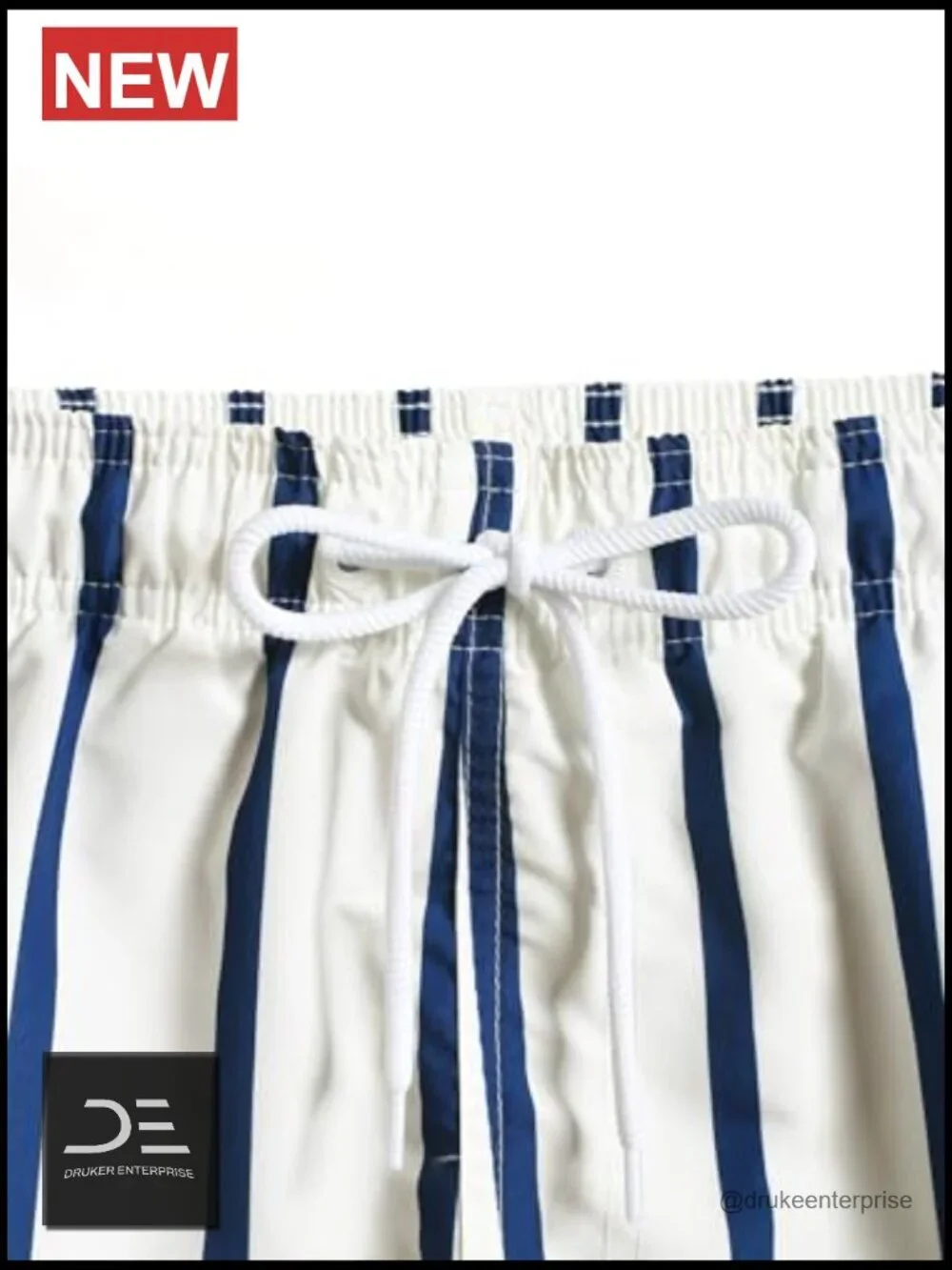 Men's Quick Dry Drawstring Print Beach Swim Trunks with Pockets